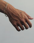 MJ04.1 Brazalete Eslabón Triple Oro 10K