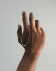 MJ04.3 Brazalete Eslabón Triple Oro 10K