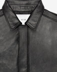 M18 Leather Jacket Macedonio | Negro