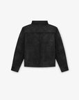 M18 Suede Leather Jacket Macedonio | Negro