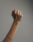 MJ04.2 Brazalete Eslabón Triple Oro 10K