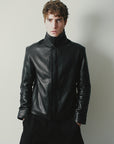 M18  Leather Jacket Macedonio | Negro