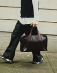 M18  Leather Duffle Bag Moctezuma | Café