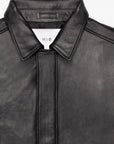 M18  Leather Jacket Macedonio | Negro