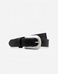 M18  Leather Belt Ponciano | Negro Plata