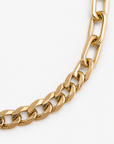MJ04.3 Brazalete Eslabón Triple Oro 10K