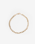 MJ04.3 Brazalete Eslabón Triple Oro 10K